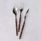 Pastello Brown Three-Piece Place Setting